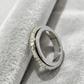 LETZTER TAG AKTION-KAUF 1 ERHALTE 1 GRATIS✨Drehbarer Spinner-Ring aus Titanstahl mit Zirkonia